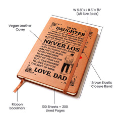 To My Daughter Promise – Leather Journal