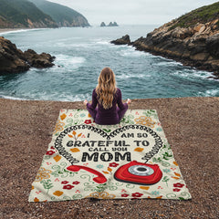 I Am So Grateful – Coral Fleece Blanket