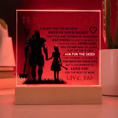 To My Daughter Skies – Acrylic Square