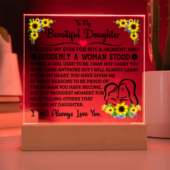 To My Daughter – Acrylic Square